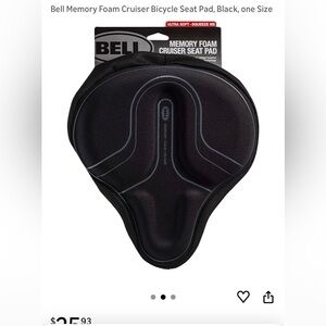 Bell Memory Foam Cruiser Seat Pad - Black